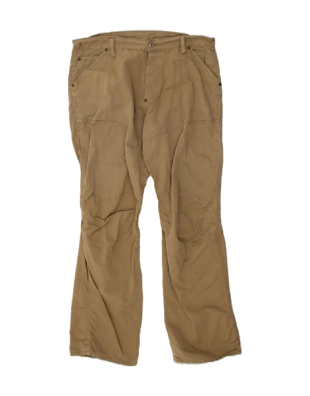 G-STAR Mens Straight Casual Trousers W38 L34 Beige Cotton Trousers Bestseller Popular Trousers Bestseller Popular