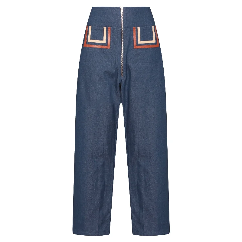 Denim Patch Pocket Trousers Trousers Chinos Classic Trousers Chinos Classic