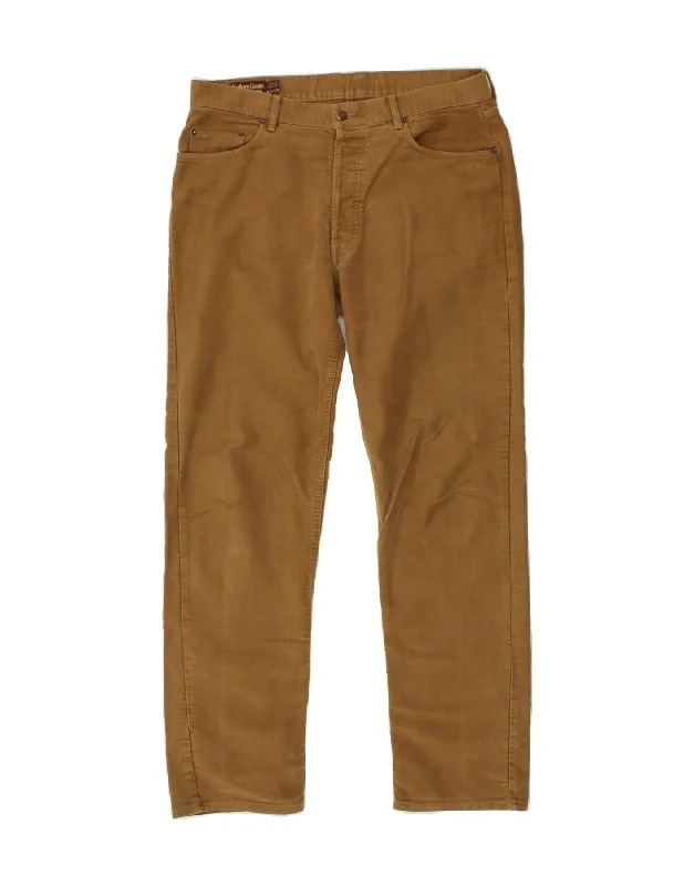 MARLBORO CLASSICS Mens Straight Casual Trousers W36 L34 Brown Cotton Trousers versatile all-occasion Trousers versatile all-occasion MARLBORO CLASSICS Mens Straight Casual Trousers W36 L34 Brown Cotton Trousers versatile all-occasion Trousers versatile all-occasion
