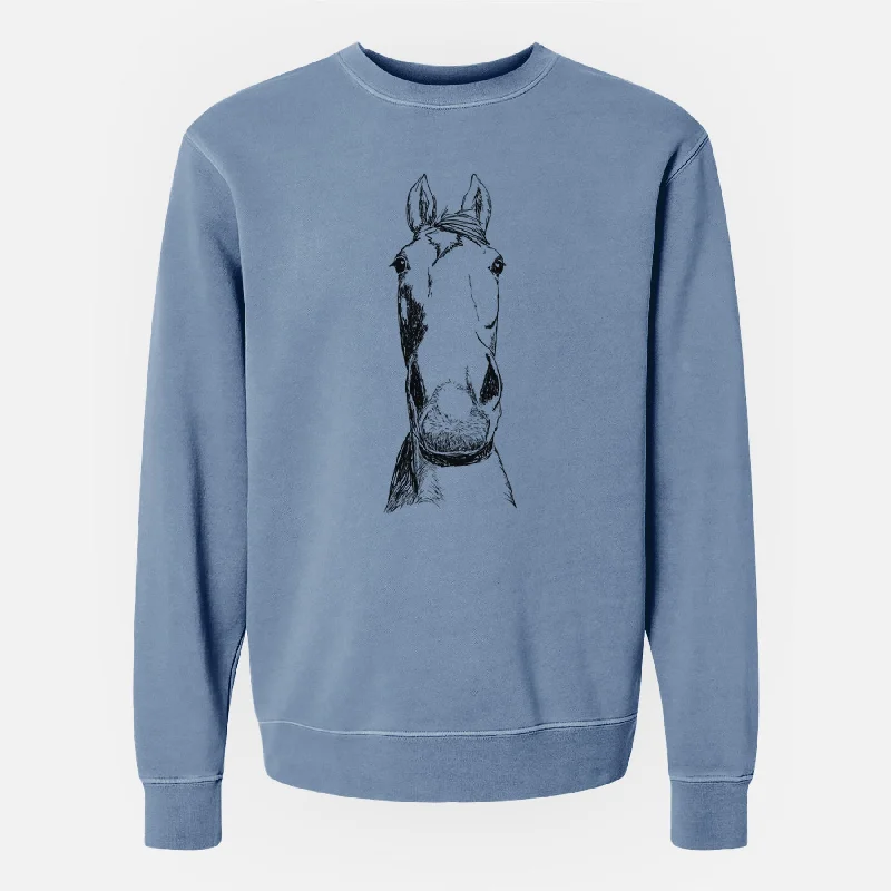 Doodled Jeremiah the OTTB - Unisex Pigment Dyed Crew Sweatshirt Hoodie with Zipper Placket Modern Functional Hoodie with Zipper Placket Modern Functional Doodled Jeremiah the OTTB - Unisex Pigment Dyed Crew Sweatshirt Hoodie with Zipper Placket Modern Functional Hoodie with Zipper Placket Modern Functional