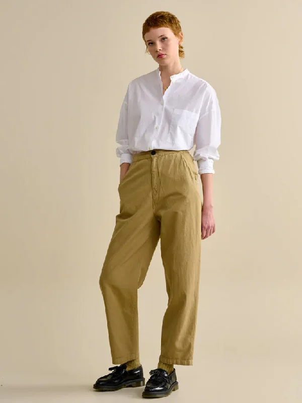 Bellerose Pasop Trousers in Clay Trousers Denim Blue Trousers Denim Blue
