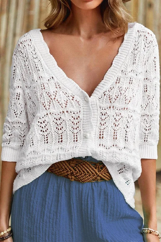 Openwork V-Neck Half Sleeve Cardigan Crew Neck V-Neck Turtle Neck Crew Neck V-Neck Turtle Neck Openwork V-Neck Half Sleeve Cardigan Crew Neck V-Neck Turtle Neck Crew Neck V-Neck Turtle Neck