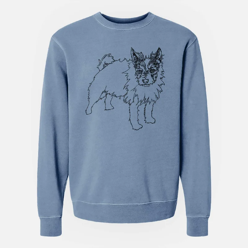 Doodled Harry the Jack Russell Terrier - Unisex Pigment Dyed Crew Sweatshirt Hoodie with Zipper Placket Modern Functional Hoodie with Zipper Placket Modern Functional Doodled Harry the Jack Russell Terrier - Unisex Pigment Dyed Crew Sweatshirt Hoodie with Zipper Placket Modern Functional Hoodie with Zipper Placket Modern Functional