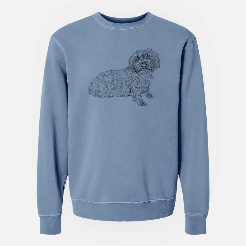 Doodled Logan the Mini Wirehaired Dachshund - Unisex Pigment Dyed Crew Sweatshirt Hoodie with Contrast Stitching Detailed Premium Hoodie with Contrast Stitching Detailed Premium Doodled Logan the Mini Wirehaired Dachshund - Unisex Pigment Dyed Crew Sweatshirt Hoodie with Contrast Stitching Detailed Premium Hoodie with Contrast Stitching Detailed Premium