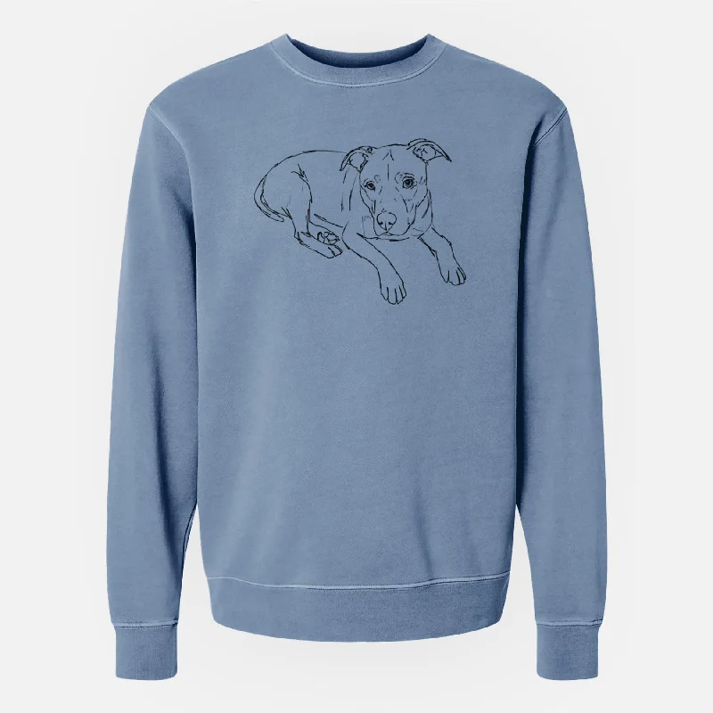 Doodled Pogo the Pitbull - Unisex Pigment Dyed Crew Sweatshirt Zip Hoodie Drawstring Kangaroo Pocket Zip Hoodie Drawstring Kangaroo Pocket Doodled Pogo the Pitbull - Unisex Pigment Dyed Crew Sweatshirt Zip Hoodie Drawstring Kangaroo Pocket Zip Hoodie Drawstring Kangaroo Pocket