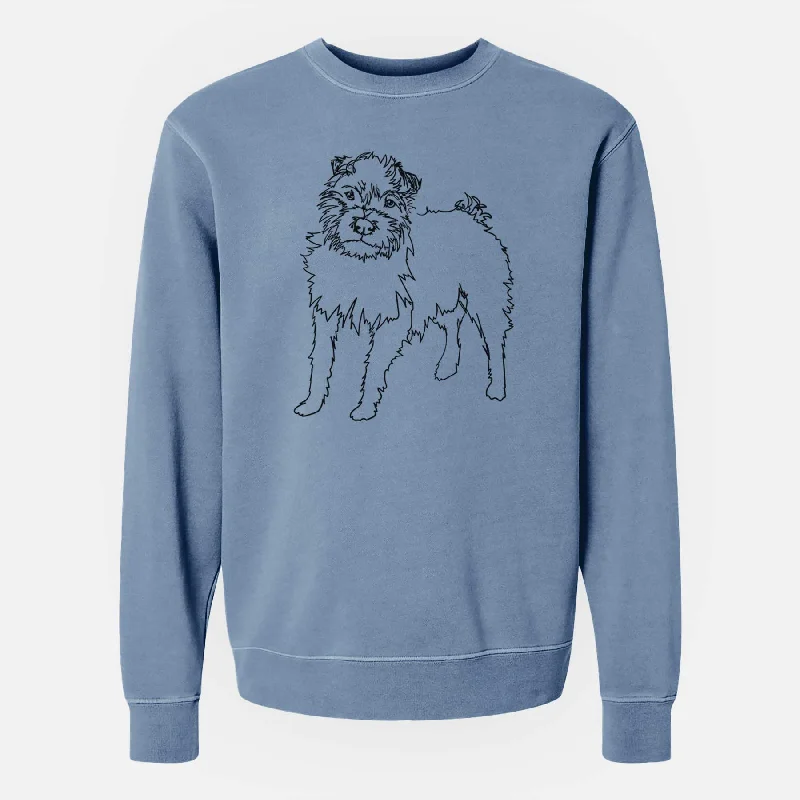 Doodled Sally the Jack Russell Terrier - Unisex Pigment Dyed Crew Sweatshirt Hoodie with Button Placket Classic Preppy Hoodie with Button Placket Classic Preppy Doodled Sally the Jack Russell Terrier - Unisex Pigment Dyed Crew Sweatshirt Hoodie with Button Placket Classic Preppy Hoodie with Button Placket Classic Preppy