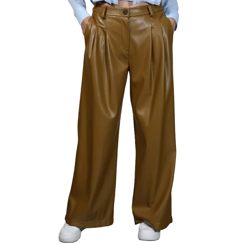 Trousers Leather - Whisky Trousers Corduroy Warm Trousers Corduroy Warm