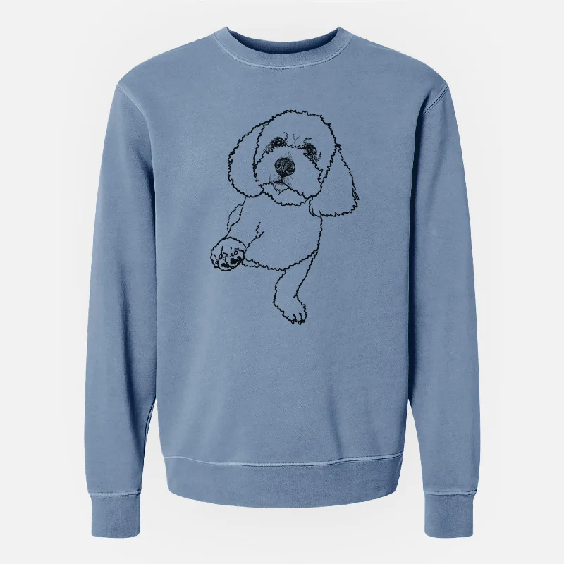 Doodled Buddy the Bichon Frise - Unisex Pigment Dyed Crew Sweatshirt Hoodie with Hidden Zipper Minimalist Clean Hoodie with Hidden Zipper Minimalist Clean Doodled Buddy the Bichon Frise - Unisex Pigment Dyed Crew Sweatshirt Hoodie with Hidden Zipper Minimalist Clean Hoodie with Hidden Zipper Minimalist Clean