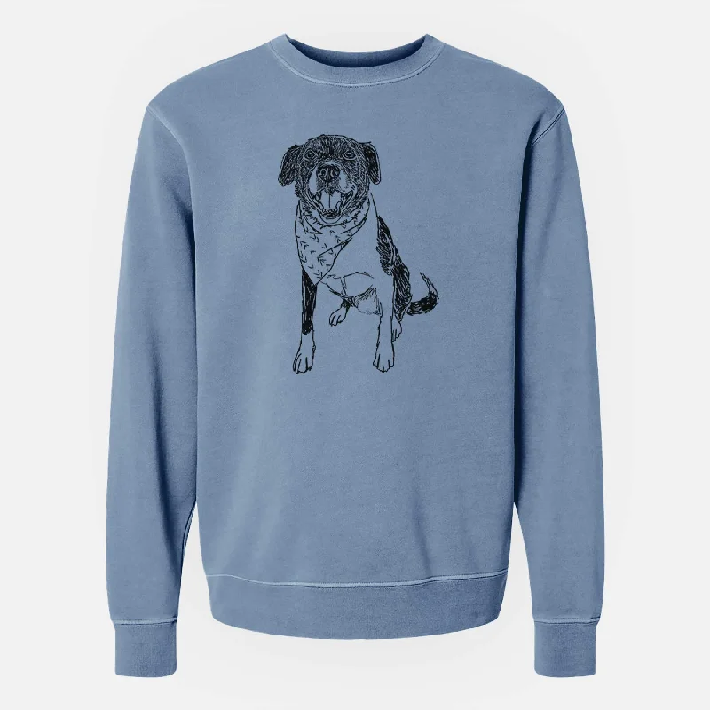 Doodled Tucker the Border Collie Pitbull Mix - Unisex Pigment Dyed Crew Sweatshirt Hoodie with Hem Raw Edge Edgy Unfinished Hoodie with Hem Raw Edge Edgy Unfinished Doodled Tucker the Border Collie Pitbull Mix - Unisex Pigment Dyed Crew Sweatshirt Hoodie with Hem Raw Edge Edgy Unfinished Hoodie with Hem Raw Edge Edgy Unfinished
