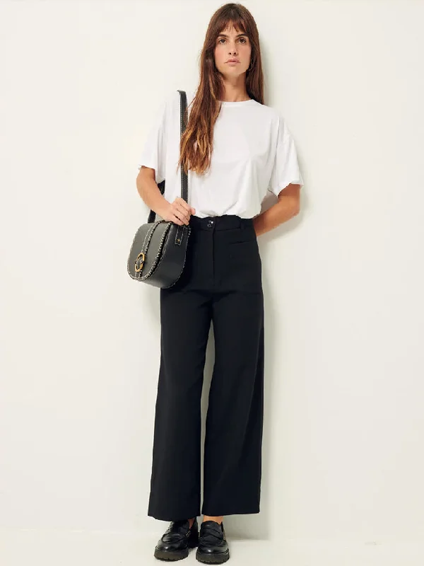 Sessun Hudkin Trousers in Black Trousers Travel Practical Trousers Travel Practical