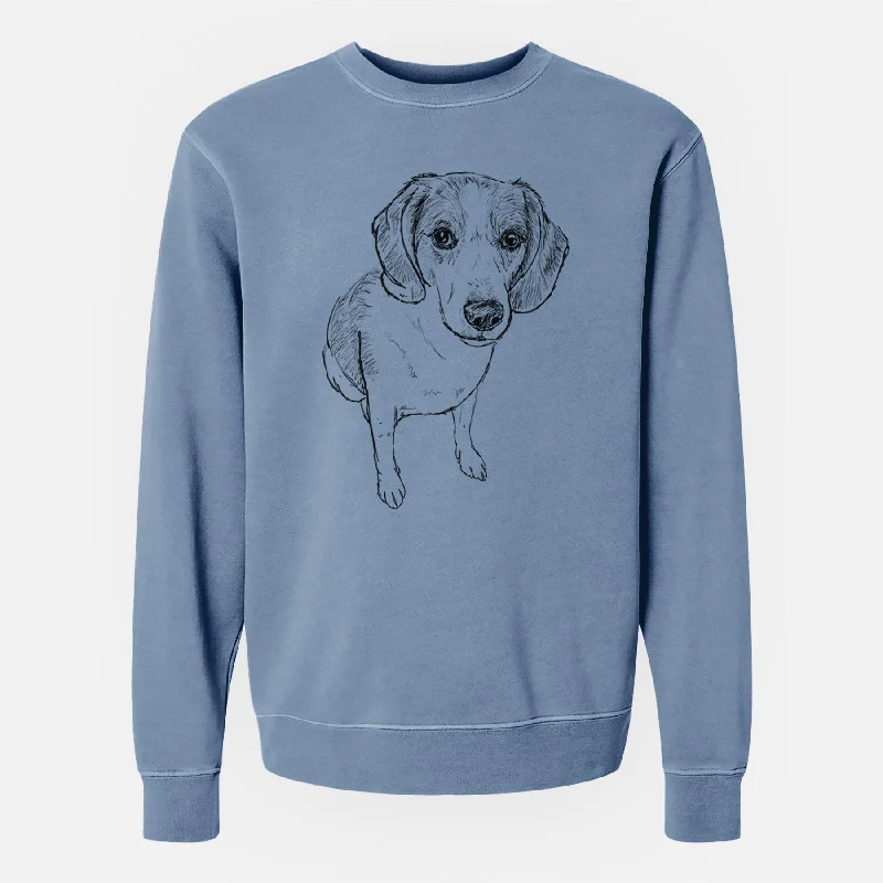 Doodled the Beagle Walker Hound Mix - Unisex Pigment Dyed Crew Sweatshirt Hoodie with Earth Tones Natural Calm Hoodie with Earth Tones Natural Calm Doodled the Beagle Walker Hound Mix - Unisex Pigment Dyed Crew Sweatshirt Hoodie with Earth Tones Natural Calm Hoodie with Earth Tones Natural Calm