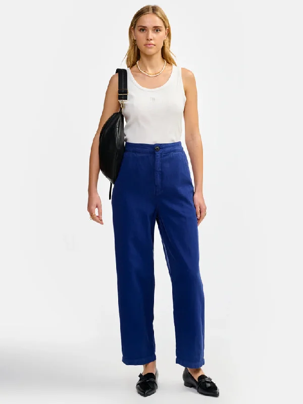 Bellerose Pasop Cotton Trousers in Indigo Trousers Hiking Durable Trousers Hiking Durable Bellerose Pasop Cotton Trousers in Indigo Trousers Hiking Durable Trousers Hiking Durable