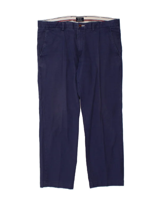 GANT Mens New Haven Regular Fit Straight Chino Trousers W38 L32 Navy Blue Wide Leg Loose Fit Mid Waist Wide Leg Loose Fit Mid Waist GANT Mens New Haven Regular Fit Straight Chino Trousers W38 L32 Navy Blue Wide Leg Loose Fit Mid Waist Wide Leg Loose Fit Mid Waist