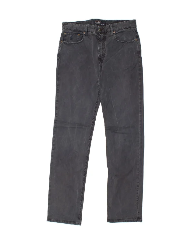 RALPH LAUREN Mens Straight Casual Trousers W32 L34 Navy Blue Cotton Trousers Striped Patterned Trousers Striped Patterned RALPH LAUREN Mens Straight Casual Trousers W32 L34 Navy Blue Cotton Trousers Striped Patterned Trousers Striped Patterned