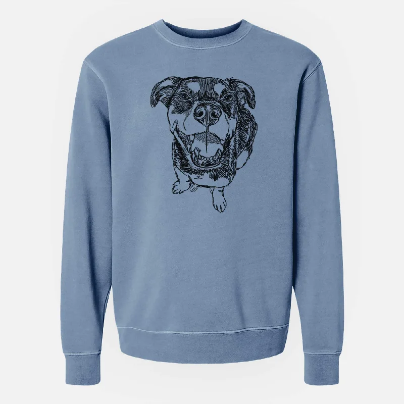 Doodled Lady Kane the Reagle - Unisex Pigment Dyed Crew Sweatshirt Hoodie with Back Slit Movement Comfort Hoodie with Back Slit Movement Comfort Doodled Lady Kane the Reagle - Unisex Pigment Dyed Crew Sweatshirt Hoodie with Back Slit Movement Comfort Hoodie with Back Slit Movement Comfort