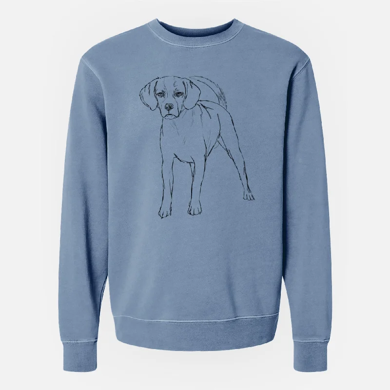 Doodled Bentley the Puggle - Unisex Pigment Dyed Crew Sweatshirt Hoodie with Batwing Sleeves Loose Dramatic Hoodie with Batwing Sleeves Loose Dramatic Doodled Bentley the Puggle - Unisex Pigment Dyed Crew Sweatshirt Hoodie with Batwing Sleeves Loose Dramatic Hoodie with Batwing Sleeves Loose Dramatic