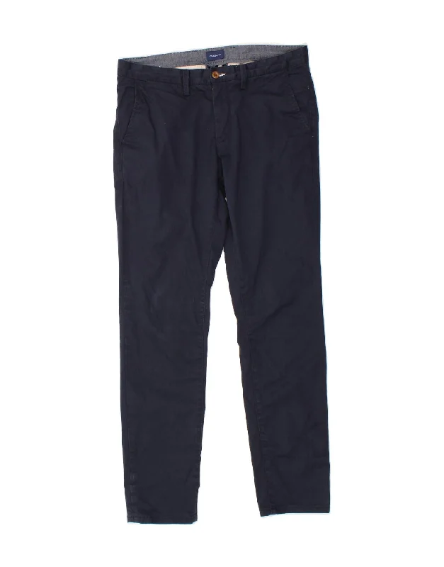 GANT Mens Slim Chino Trousers W32 L32 Navy Blue Cotton Trousers Corduroy Warm Trousers Corduroy Warm GANT Mens Slim Chino Trousers W32 L32 Navy Blue Cotton Trousers Corduroy Warm Trousers Corduroy Warm