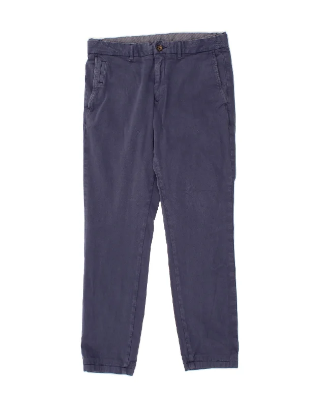 TOMMY HILFIGER Mens Slim Chino Trousers W32 L32 Blue Cotton Trousers Office Stylish Trousers Office Stylish TOMMY HILFIGER Mens Slim Chino Trousers W32 L32 Blue Cotton Trousers Office Stylish Trousers Office Stylish