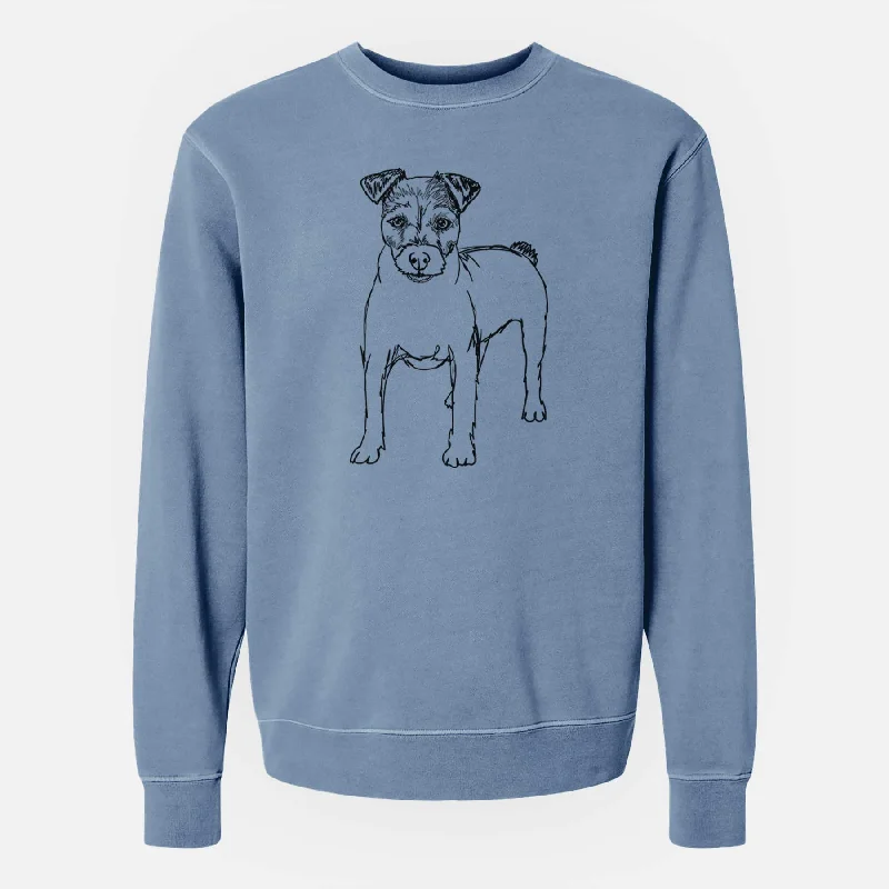 Doodled Lucky the Jack Russell Terrier - Unisex Pigment Dyed Crew Sweatshirt Hoodie with Batwing Sleeves Loose Dramatic Hoodie with Batwing Sleeves Loose Dramatic Doodled Lucky the Jack Russell Terrier - Unisex Pigment Dyed Crew Sweatshirt Hoodie with Batwing Sleeves Loose Dramatic Hoodie with Batwing Sleeves Loose Dramatic