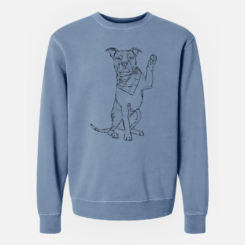 Doodled Fancy the American Staffordshire Terrier - Unisex Pigment Dyed Crew Sweatshirt Graphic Hoodie Design Print Graphic Hoodie Design Print Doodled Fancy the American Staffordshire Terrier - Unisex Pigment Dyed Crew Sweatshirt Graphic Hoodie Design Print Graphic Hoodie Design Print