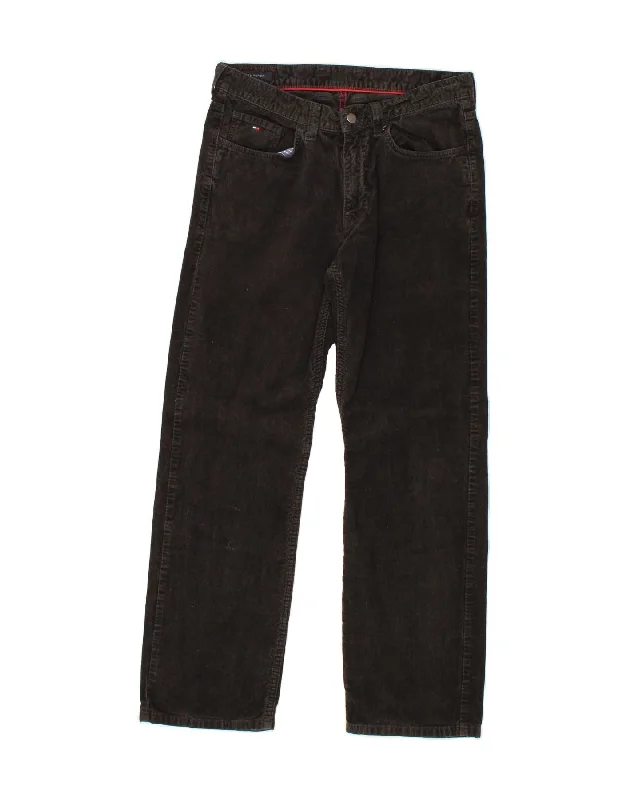 TOMMY HILFIGER Mens Straight Corduroy Trousers W34 L32 Black Cotton Trousers Gym Athletic Trousers Gym Athletic TOMMY HILFIGER Mens Straight Corduroy Trousers W34 L32 Black Cotton Trousers Gym Athletic Trousers Gym Athletic