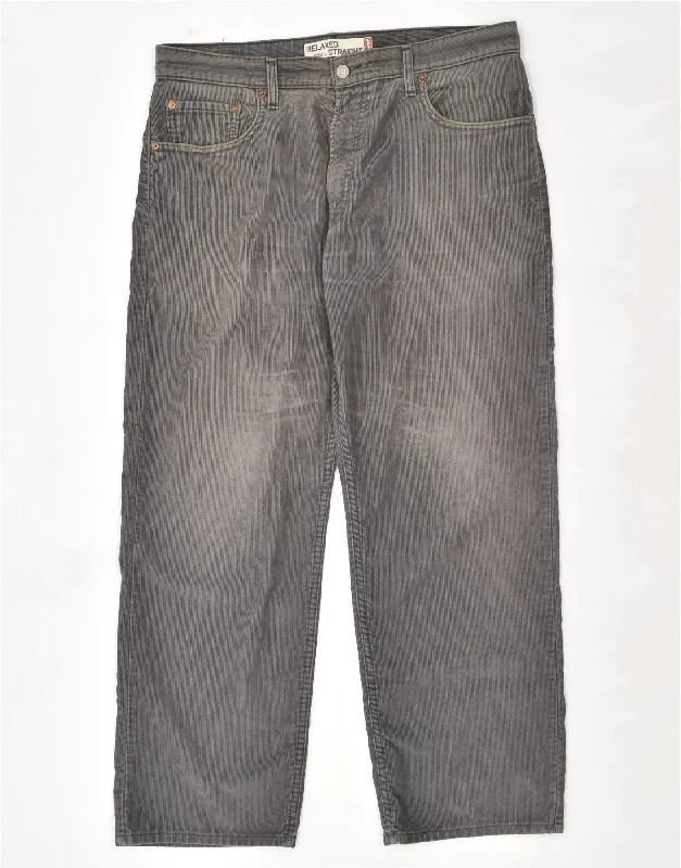 LEVI'S Mens Relaxed Fit Straight Corduroy Trousers W36 L30 Grey Cotton Trousers Designer Luxury Trousers Designer Luxury LEVI'S Mens Relaxed Fit Straight Corduroy Trousers W36 L30 Grey Cotton Trousers Designer Luxury Trousers Designer Luxury