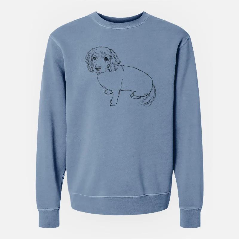 Doodled Lucy the Docker - Unisex Pigment Dyed Crew Sweatshirt Hoodie with Drawcord Adjustable Secure Hoodie with Drawcord Adjustable Secure Doodled Lucy the Docker - Unisex Pigment Dyed Crew Sweatshirt Hoodie with Drawcord Adjustable Secure Hoodie with Drawcord Adjustable Secure