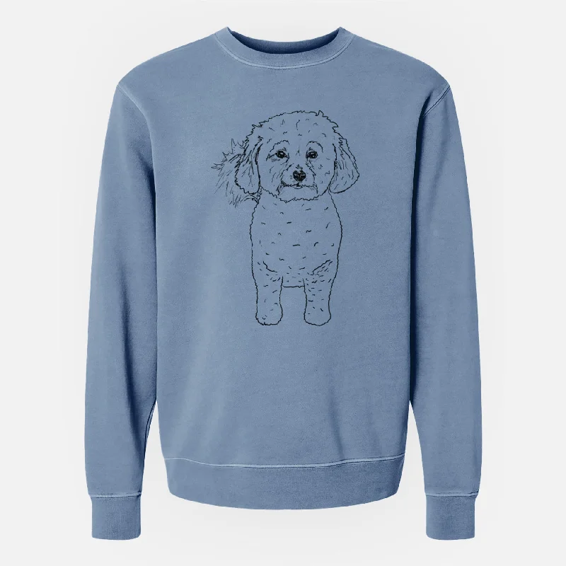 Doodled Neo the Bichon Frise - Unisex Pigment Dyed Crew Sweatshirt Hoodie with Crew Neck Simple Timeless Hoodie with Crew Neck Simple Timeless Doodled Neo the Bichon Frise - Unisex Pigment Dyed Crew Sweatshirt Hoodie with Crew Neck Simple Timeless Hoodie with Crew Neck Simple Timeless
