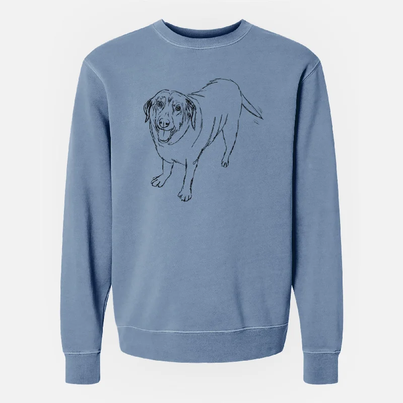 Doodled Puddles the Labrador Retriever - Unisex Pigment Dyed Crew Sweatshirt Hoodie with Gradient Ombre Colorful Hoodie with Gradient Ombre Colorful Doodled Puddles the Labrador Retriever - Unisex Pigment Dyed Crew Sweatshirt Hoodie with Gradient Ombre Colorful Hoodie with Gradient Ombre Colorful