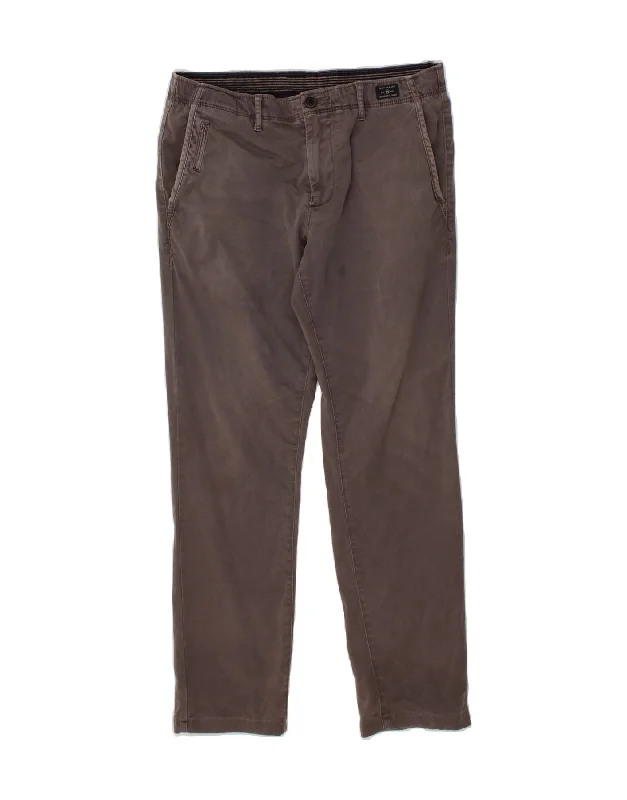 TOMMY HILFIGER Mens Slim Chino Trousers W32 L28 Grey Cotton Trousers Favorite Customer Trousers Favorite Customer