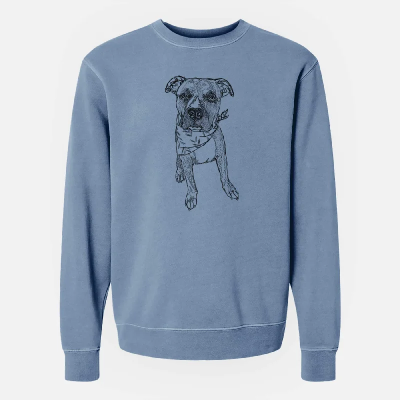 Doodled Benny the Mixed Breed - Unisex Pigment Dyed Crew Sweatshirt Hoodie with Pocket Utility Practical Hoodie with Pocket Utility Practical Doodled Benny the Mixed Breed - Unisex Pigment Dyed Crew Sweatshirt Hoodie with Pocket Utility Practical Hoodie with Pocket Utility Practical