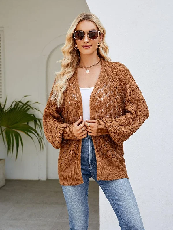 Openwork Open Front Lantern Sleeve Cardigan Notch Collar Peter Pan Collar Cowl Neck Notch Collar Peter Pan Collar Cowl Neck Openwork Open Front Lantern Sleeve Cardigan Notch Collar Peter Pan Collar Cowl Neck Notch Collar Peter Pan Collar Cowl Neck