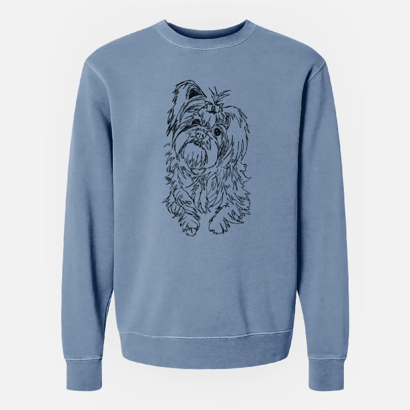 Doodled Sebastian the Carkie - Unisex Pigment Dyed Crew Sweatshirt Hoodie with Raw Hem Edgy Unfinished Hoodie with Raw Hem Edgy Unfinished Doodled Sebastian the Carkie - Unisex Pigment Dyed Crew Sweatshirt Hoodie with Raw Hem Edgy Unfinished Hoodie with Raw Hem Edgy Unfinished