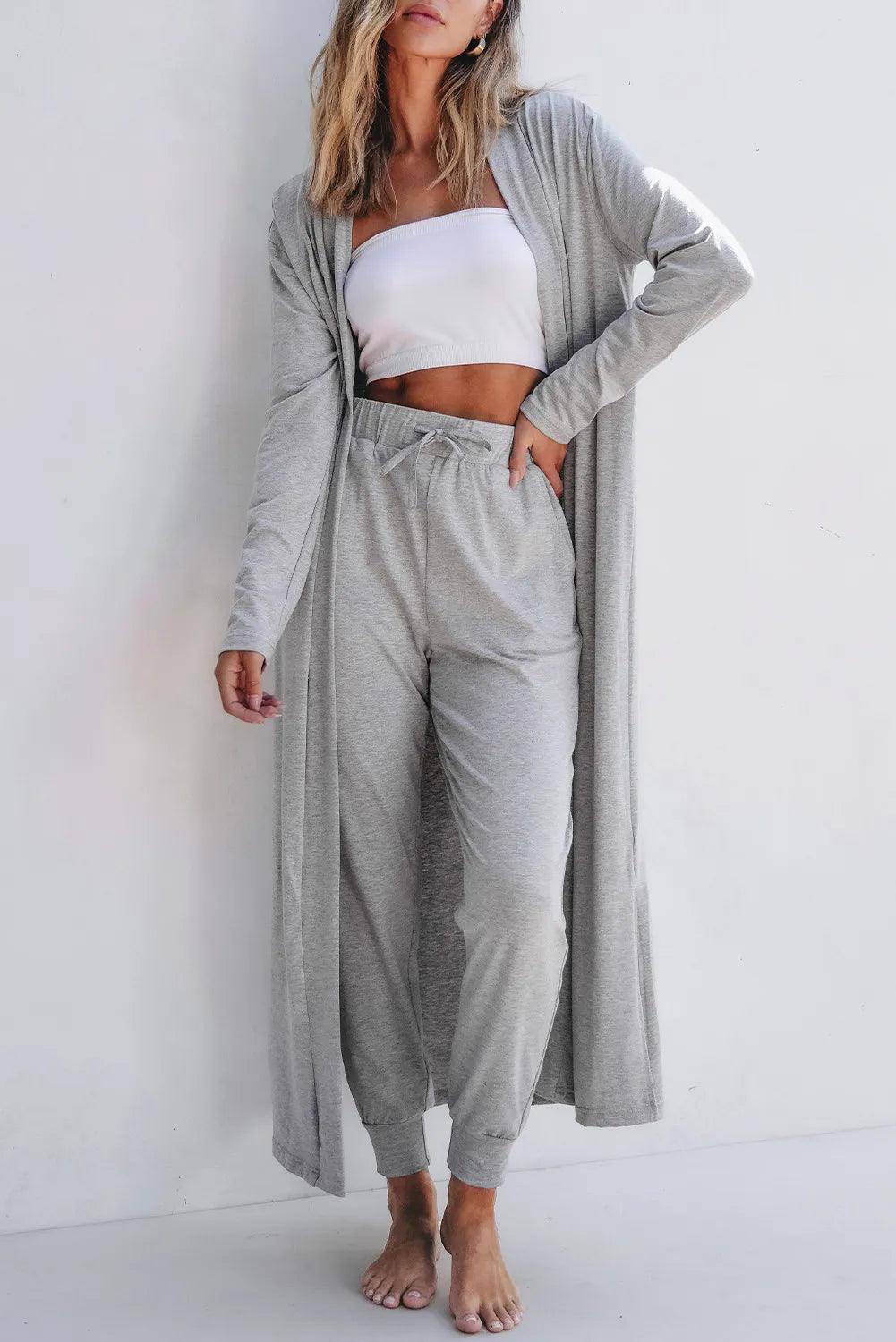 Open Front Long Sleeve Cardigan and Pants Lounge Set Herringbone Houndstooth Plaid Herringbone Houndstooth Plaid Open Front Long Sleeve Cardigan and Pants Lounge Set Herringbone Houndstooth Plaid Herringbone Houndstooth Plaid
