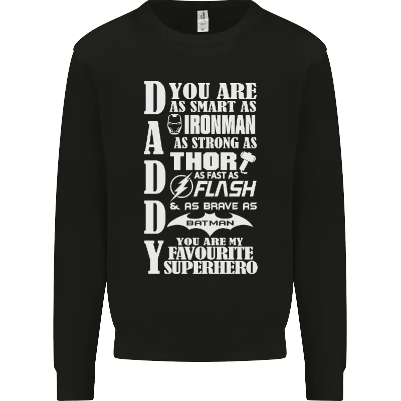 Daddy My Favourite Superhero Fathers Day Mens Sweatshirt Jumper Hoodie with Raw Hem Edgy Unfinished Hoodie with Raw Hem Edgy Unfinished Daddy My Favourite Superhero Fathers Day Mens Sweatshirt Jumper Hoodie with Raw Hem Edgy Unfinished Hoodie with Raw Hem Edgy Unfinished