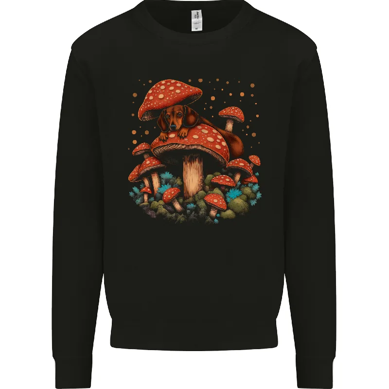 Dachshund With Mushrooms Dog Mens Sweatshirt Jumper Hoodie with Rhinestones Sparkly Elegant Hoodie with Rhinestones Sparkly Elegant Dachshund With Mushrooms Dog Mens Sweatshirt Jumper Hoodie with Rhinestones Sparkly Elegant Hoodie with Rhinestones Sparkly Elegant