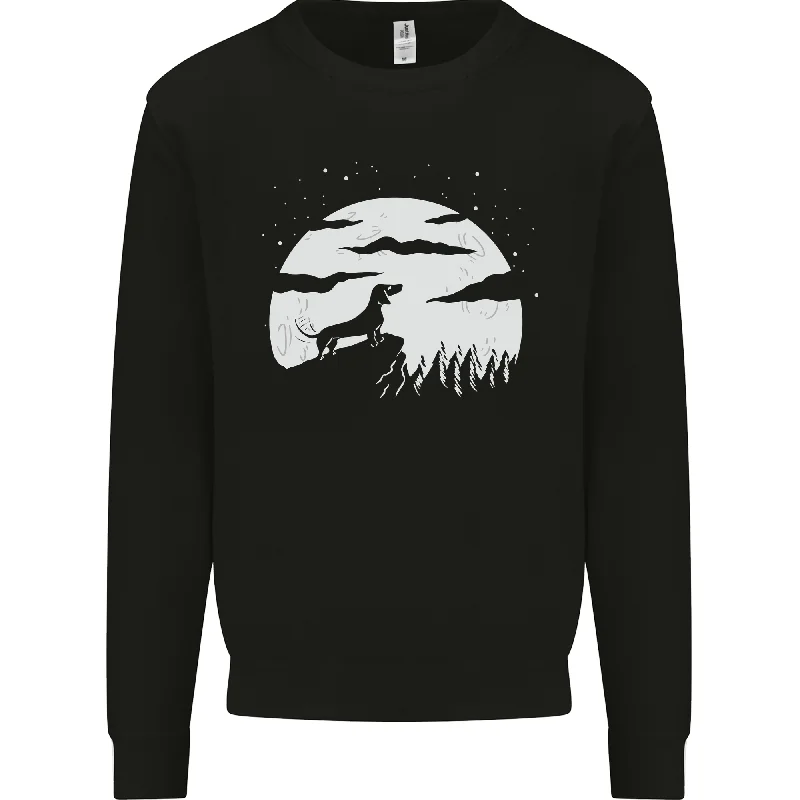 Dachshund Moon Silhouette Dog Mens Sweatshirt Jumper Hoodie with Applique Textured Unique Hoodie with Applique Textured Unique Dachshund Moon Silhouette Dog Mens Sweatshirt Jumper Hoodie with Applique Textured Unique Hoodie with Applique Textured Unique