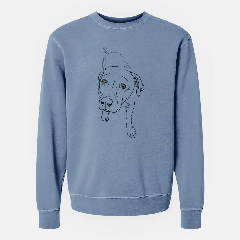 Doodled Peyton the Pitbull - Unisex Pigment Dyed Crew Sweatshirt Hoodie Sweatshirt Pullover Hoodie Sweatshirt Pullover Doodled Peyton the Pitbull - Unisex Pigment Dyed Crew Sweatshirt Hoodie Sweatshirt Pullover Hoodie Sweatshirt Pullover