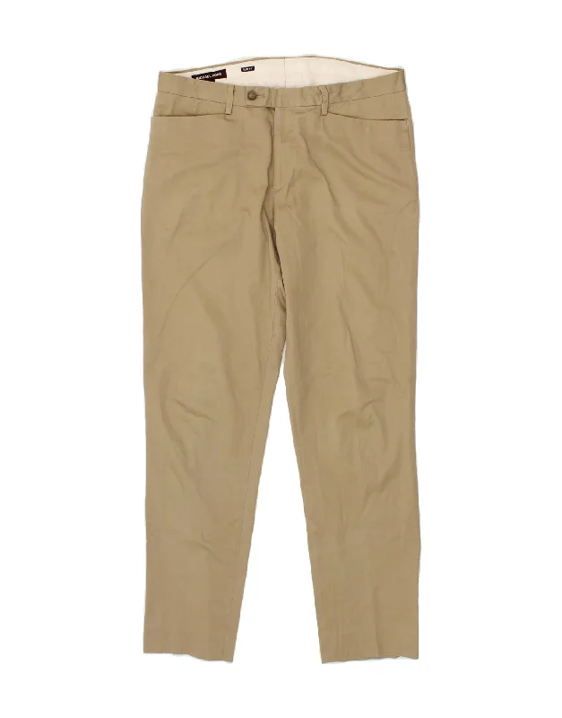 MICHAEL KORS Mens Slim Fit Casual Trousers W32 L30 Brown Cotton Trousers practical durable Trousers practical durable MICHAEL KORS Mens Slim Fit Casual Trousers W32 L30 Brown Cotton Trousers practical durable Trousers practical durable