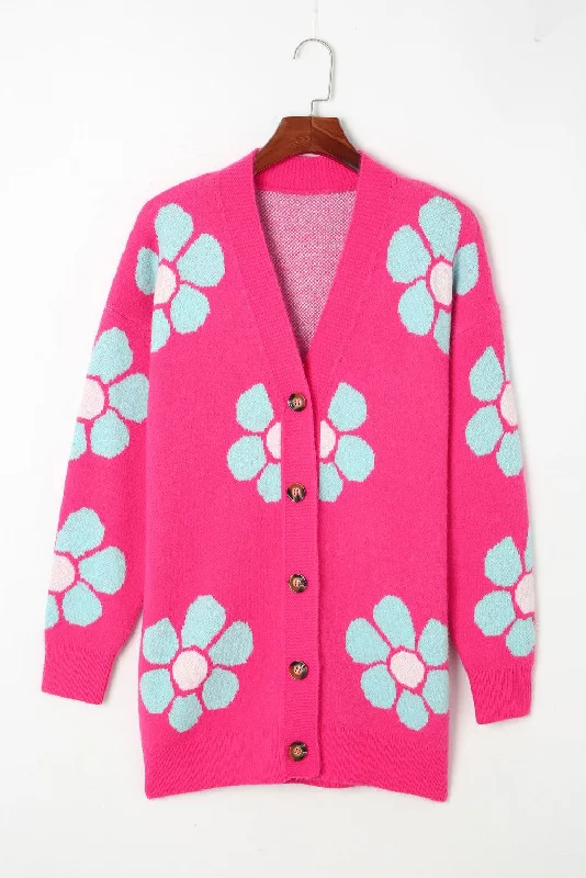 Floral Button-Up V-Neck Cardigan Lightweight Heavyweight Midweight Lightweight Heavyweight Midweight Floral Button-Up V-Neck Cardigan Lightweight Heavyweight Midweight Lightweight Heavyweight Midweight