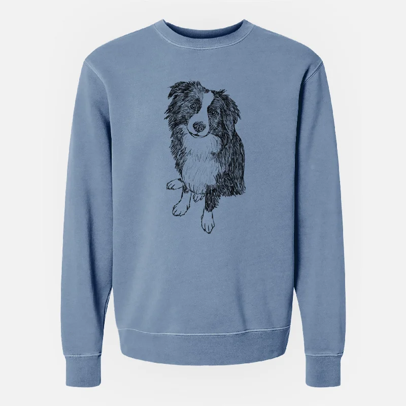 Doodled Mini Millie the Mini Aussie - Unisex Pigment Dyed Crew Sweatshirt Hoodie with Turtle Neck Cozy Winter Hoodie with Turtle Neck Cozy Winter Doodled Mini Millie the Mini Aussie - Unisex Pigment Dyed Crew Sweatshirt Hoodie with Turtle Neck Cozy Winter Hoodie with Turtle Neck Cozy Winter