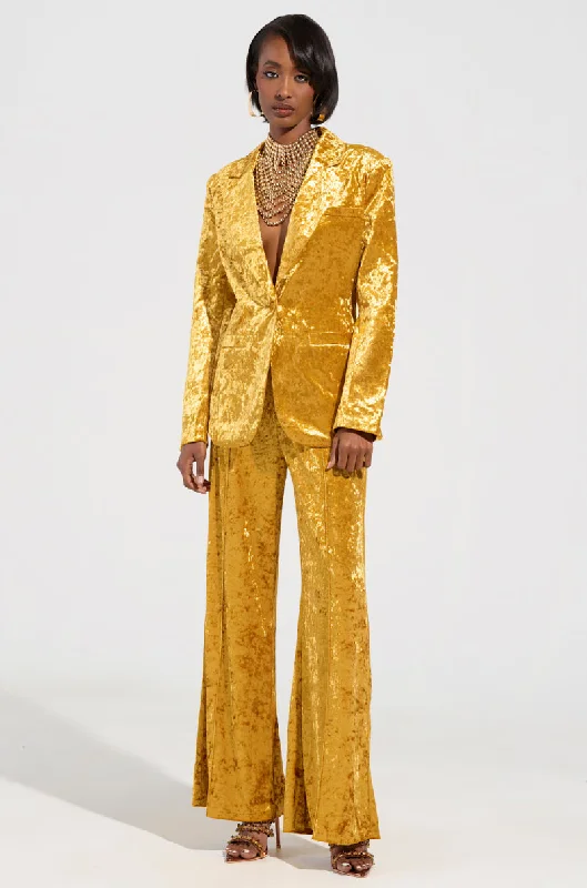 DRIPPING IN GOLD CRUSHED VELVET TROUSER Trousers High Rise Slim Fit Trousers High Rise Slim Fit DRIPPING IN GOLD CRUSHED VELVET TROUSER Trousers High Rise Slim Fit Trousers High Rise Slim Fit