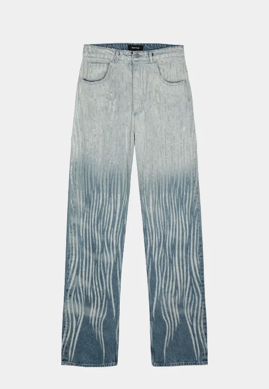 Botter Denim Trousers Gradient Distressed Trousers Brand Named Trousers Brand Named