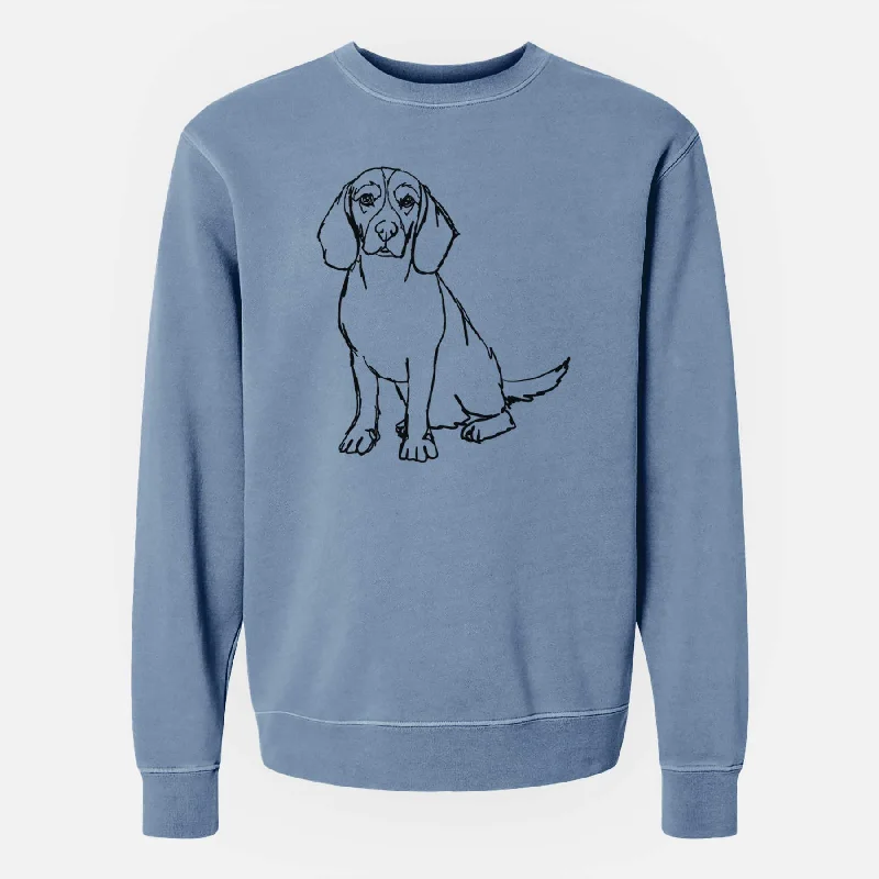 Doodled Beagle the - Unisex Pigment Dyed Crew Sweatshirt Hoodie with Contrast Stitching Detailed Premium Hoodie with Contrast Stitching Detailed Premium Doodled Beagle the - Unisex Pigment Dyed Crew Sweatshirt Hoodie with Contrast Stitching Detailed Premium Hoodie with Contrast Stitching Detailed Premium