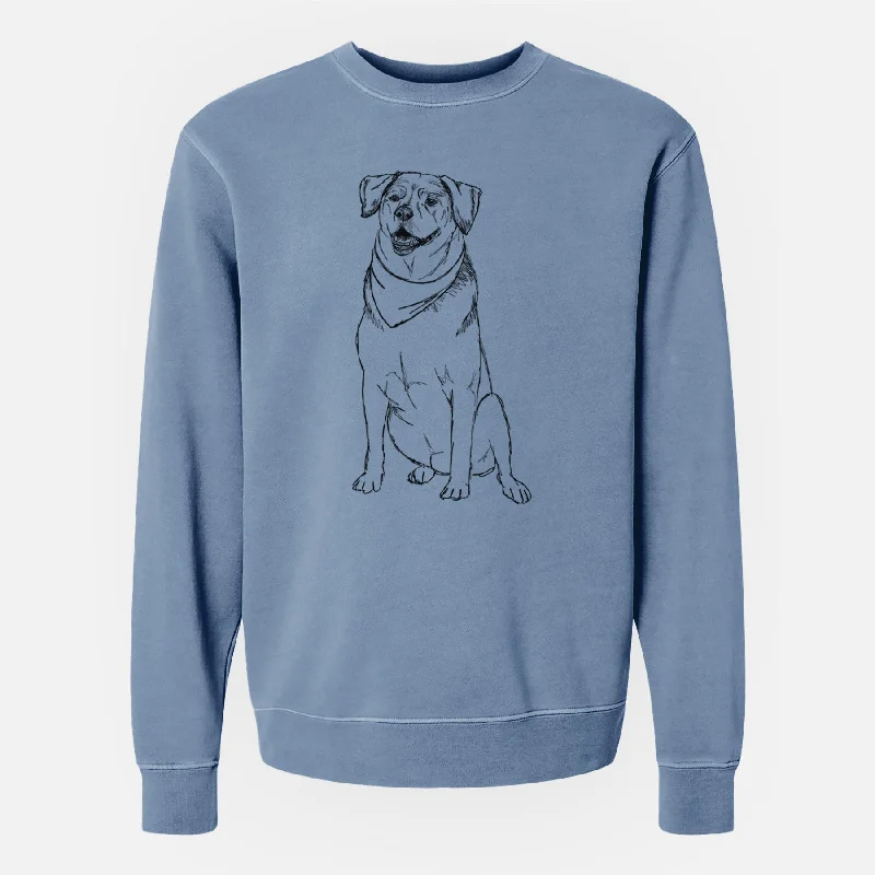 Doodled Charlie the Mixed Breed - Unisex Pigment Dyed Crew Sweatshirt Hooded Sweatshirt Casual Wear Street Style Hooded Sweatshirt Casual Wear Street Style Doodled Charlie the Mixed Breed - Unisex Pigment Dyed Crew Sweatshirt Hooded Sweatshirt Casual Wear Street Style Hooded Sweatshirt Casual Wear Street Style