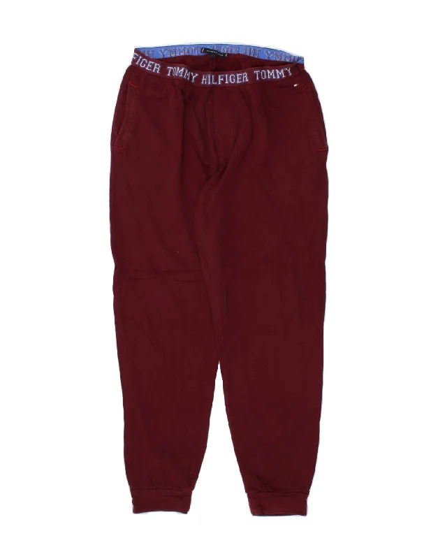 TOMMY HILFIGER Mens Graphic Tracksuit Trousers Joggers Large Maroon Cotton Trousers Polka Dot Cute Trousers Polka Dot Cute TOMMY HILFIGER Mens Graphic Tracksuit Trousers Joggers Large Maroon Cotton Trousers Polka Dot Cute Trousers Polka Dot Cute