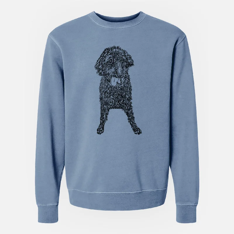 Doodled Lucy Fluff the Mixed Breed - Unisex Pigment Dyed Crew Sweatshirt Hoodie with Side Slits Relaxed Casual Hoodie with Side Slits Relaxed Casual Doodled Lucy Fluff the Mixed Breed - Unisex Pigment Dyed Crew Sweatshirt Hoodie with Side Slits Relaxed Casual Hoodie with Side Slits Relaxed Casual