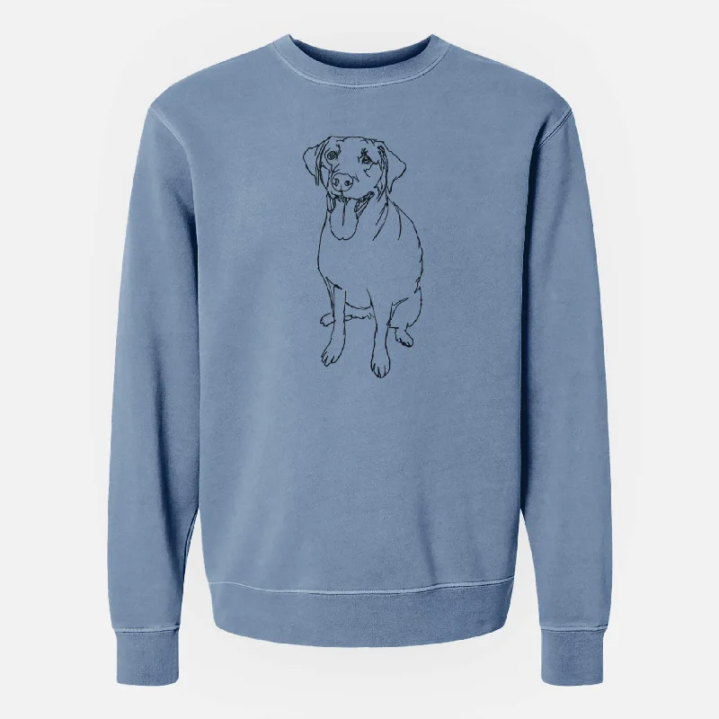 Doodled Labrador Retriever the - Unisex Pigment Dyed Crew Sweatshirt Hoodie with Oversized Fit Loose Comfortable Hoodie with Oversized Fit Loose Comfortable Doodled Labrador Retriever the - Unisex Pigment Dyed Crew Sweatshirt Hoodie with Oversized Fit Loose Comfortable Hoodie with Oversized Fit Loose Comfortable
