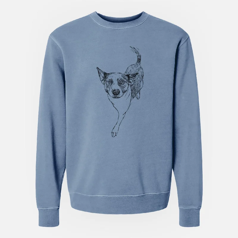 Doodled Jelly Bean the Mixed Breed - Unisex Pigment Dyed Crew Sweatshirt Hoodie with Strings Custom Fit Adjustable Hoodie with Strings Custom Fit Adjustable Doodled Jelly Bean the Mixed Breed - Unisex Pigment Dyed Crew Sweatshirt Hoodie with Strings Custom Fit Adjustable Hoodie with Strings Custom Fit Adjustable