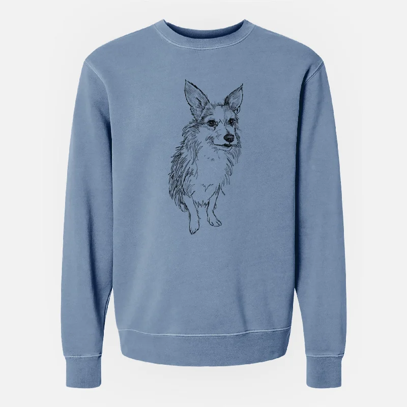 Doodled Lola the Terrier Mix - Unisex Pigment Dyed Crew Sweatshirt Hoodie with Exposed Zipper Edgy Industrial Hoodie with Exposed Zipper Edgy Industrial Doodled Lola the Terrier Mix - Unisex Pigment Dyed Crew Sweatshirt Hoodie with Exposed Zipper Edgy Industrial Hoodie with Exposed Zipper Edgy Industrial